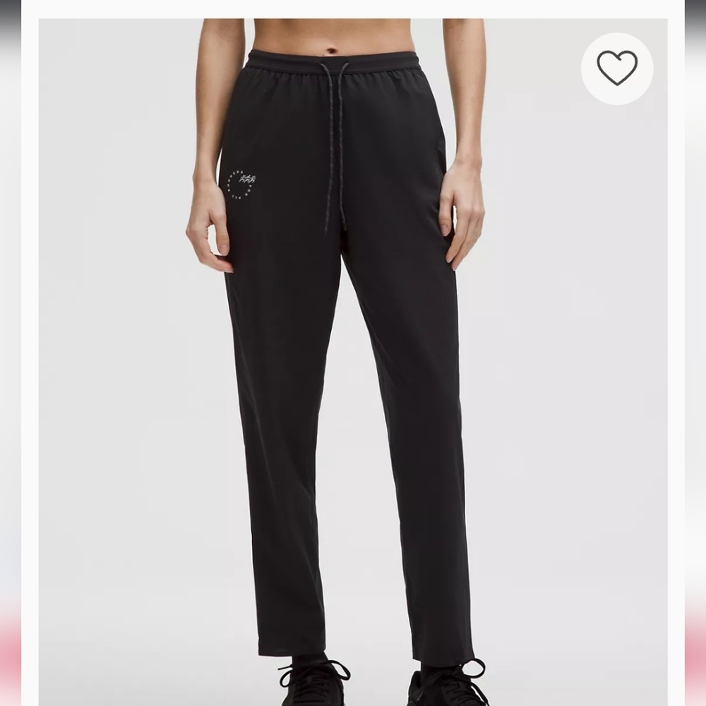 Mile Maker Run Crew Graphic High-Rise Track Pant - S